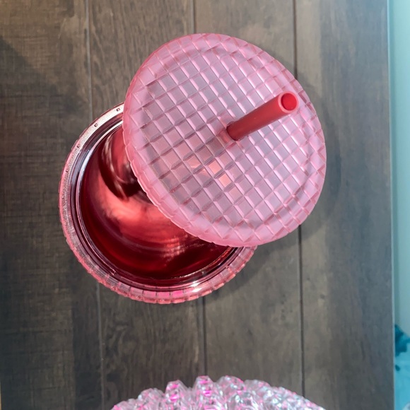 Starbucks Pink Jelly Grid Soft Touch Tumbler Venti 2023 - Picture 3 of 15
